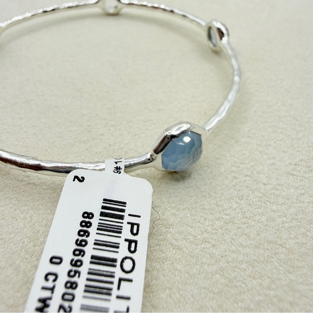Ippolita Wonderland 5 Stone Bangle Bracelet in Savoy Size 2 Blue - Picture 2 of 16